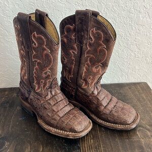 HorsePower Kids Chocolate Nile Print Boot HPY1070